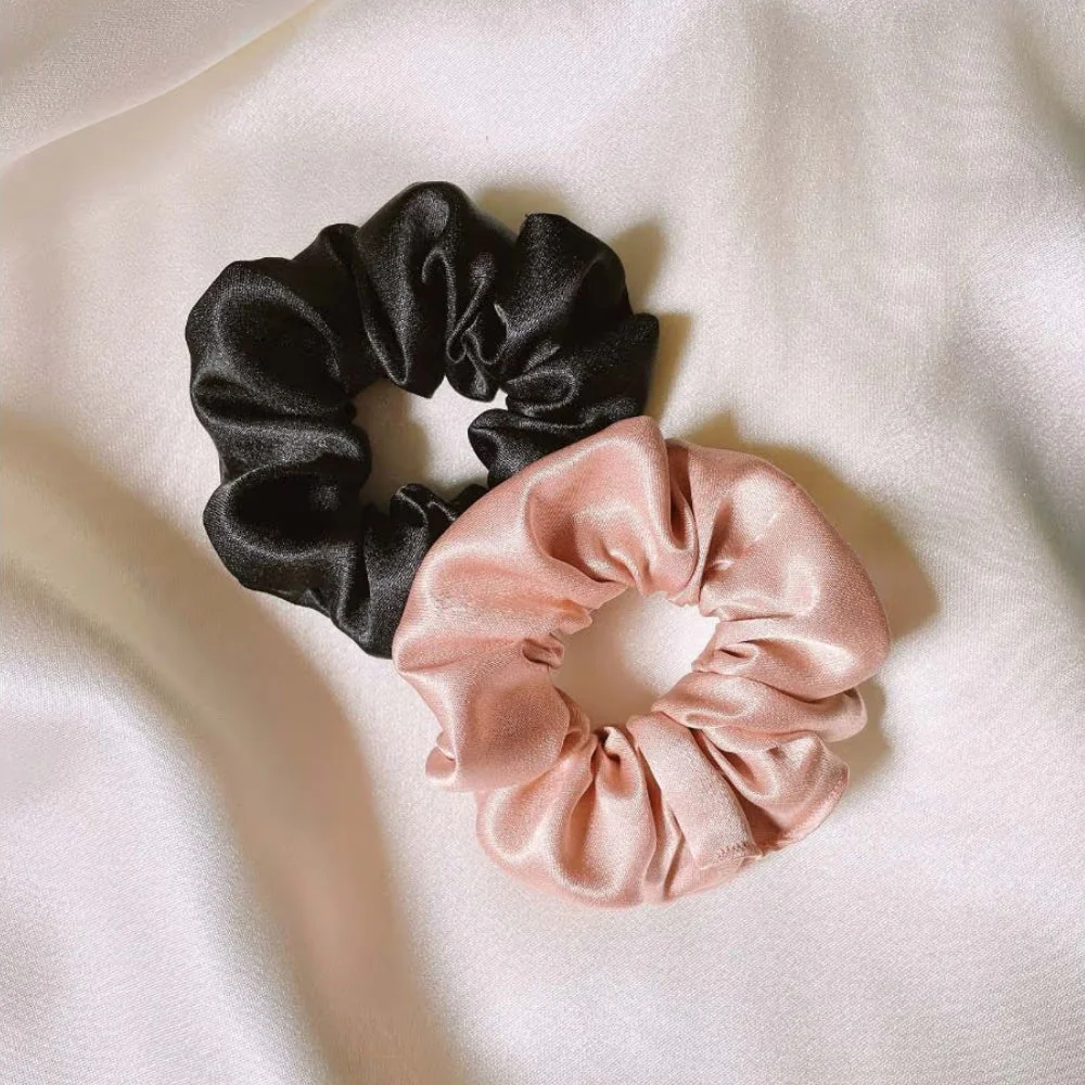 3 pcs Scrunchies (100% Pure Mulberry Silk)